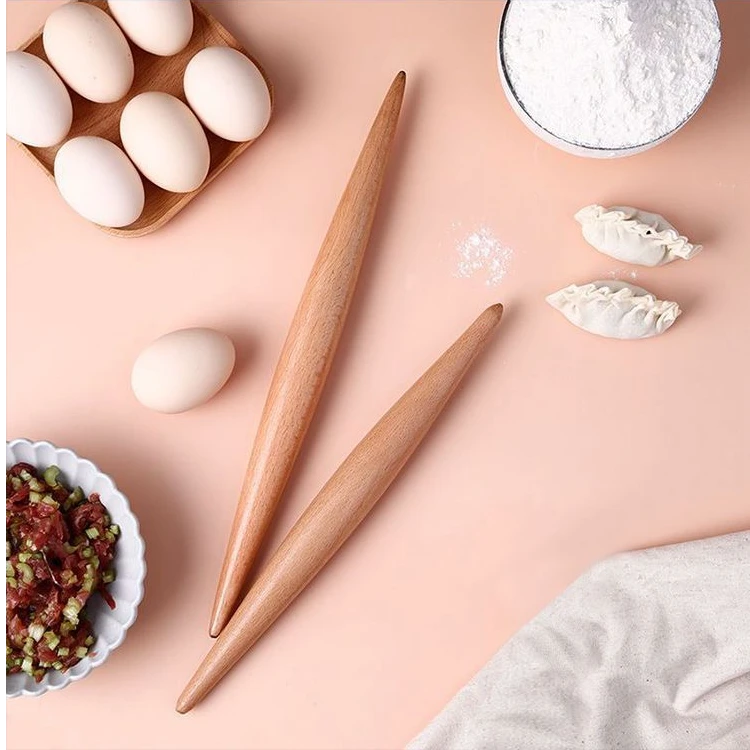 擀面杖家用尖头实木擀饺子皮神器鱼肚擀面杖烧卖包子面条专用面杖