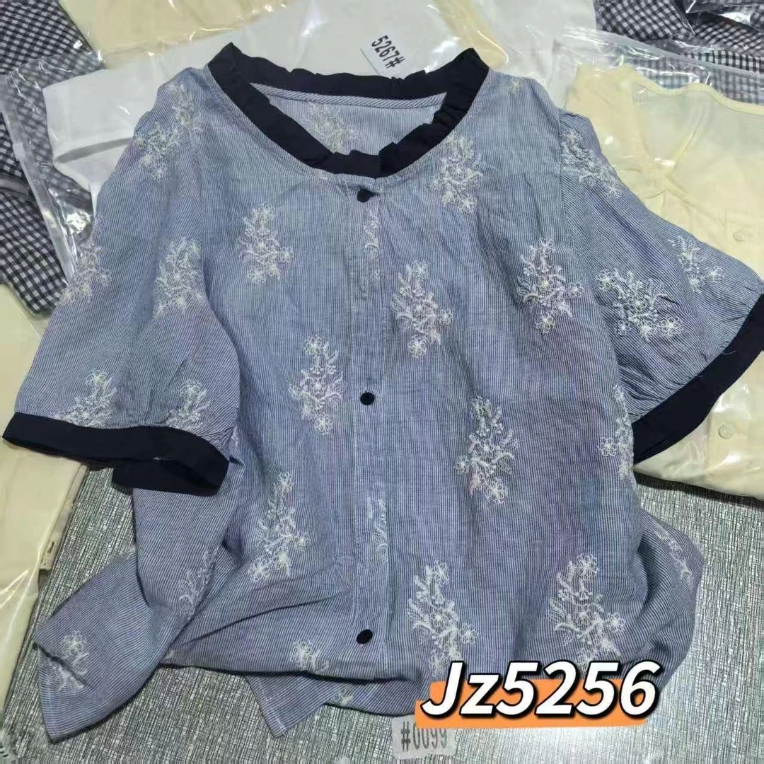 （香香5256） 气质显瘦设计感拼接小衫女