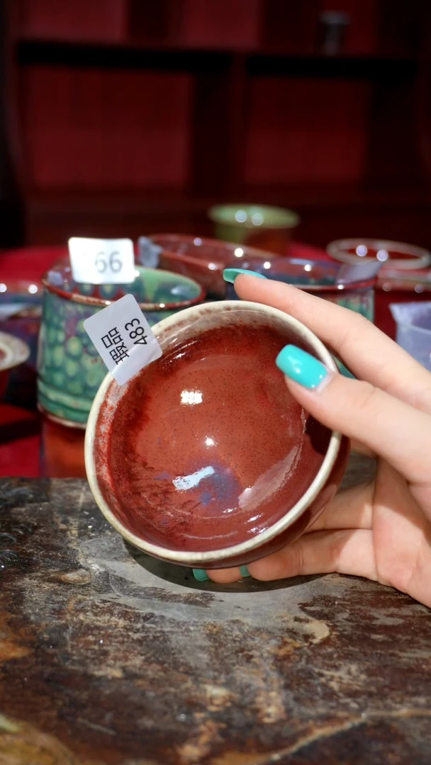 摆件精品窑变钧瓷茶器