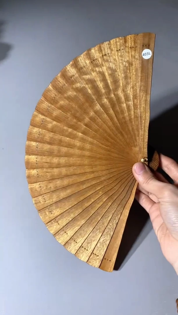 金丝楠403号18cm金丝楠木小叶桢楠扇子