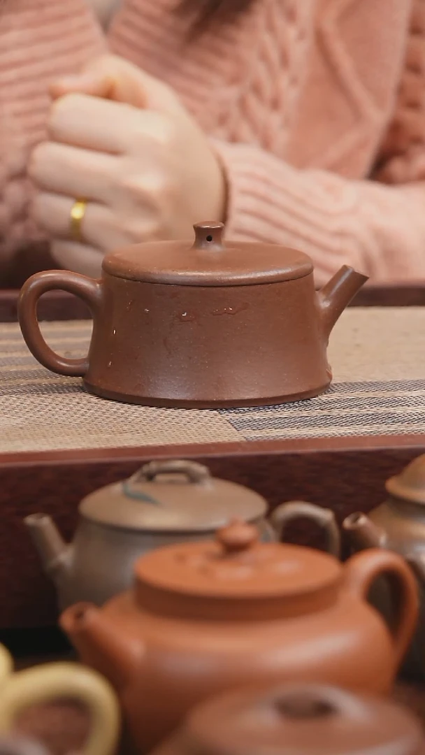 【闪购商品】紫砂茶壶紫泥云柱