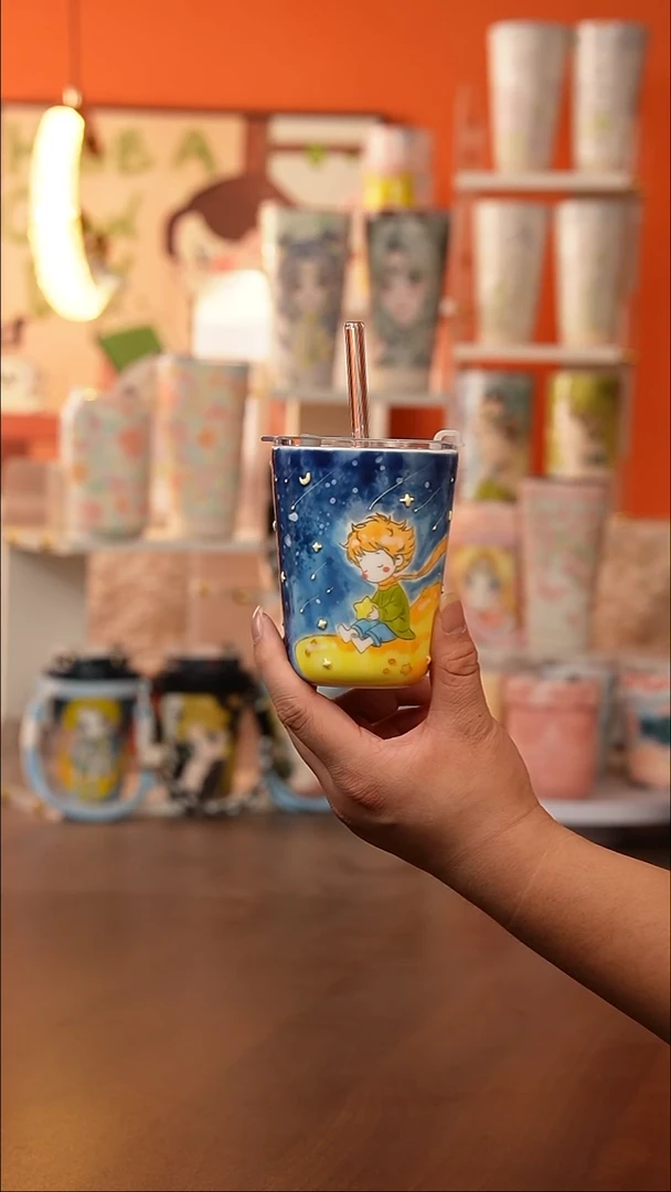 (玉泥）景德镇手工手绘文创陶瓷杯