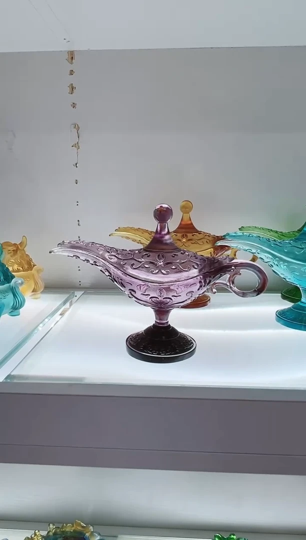 手工艺品琉璃古法琉璃阿拉丁神灯香炉