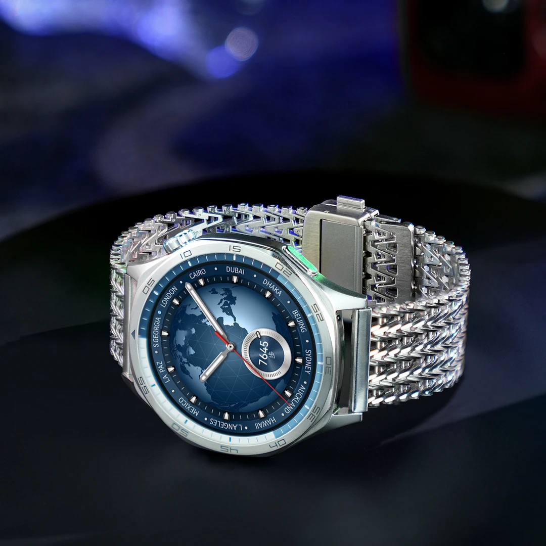 适用于华为watchgt6磁吸网纹表带watch5智能GT5高级4Pro男士腕带6