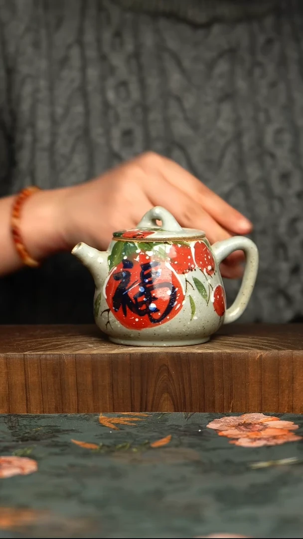 杯釉下彩手工手绘同款陶器