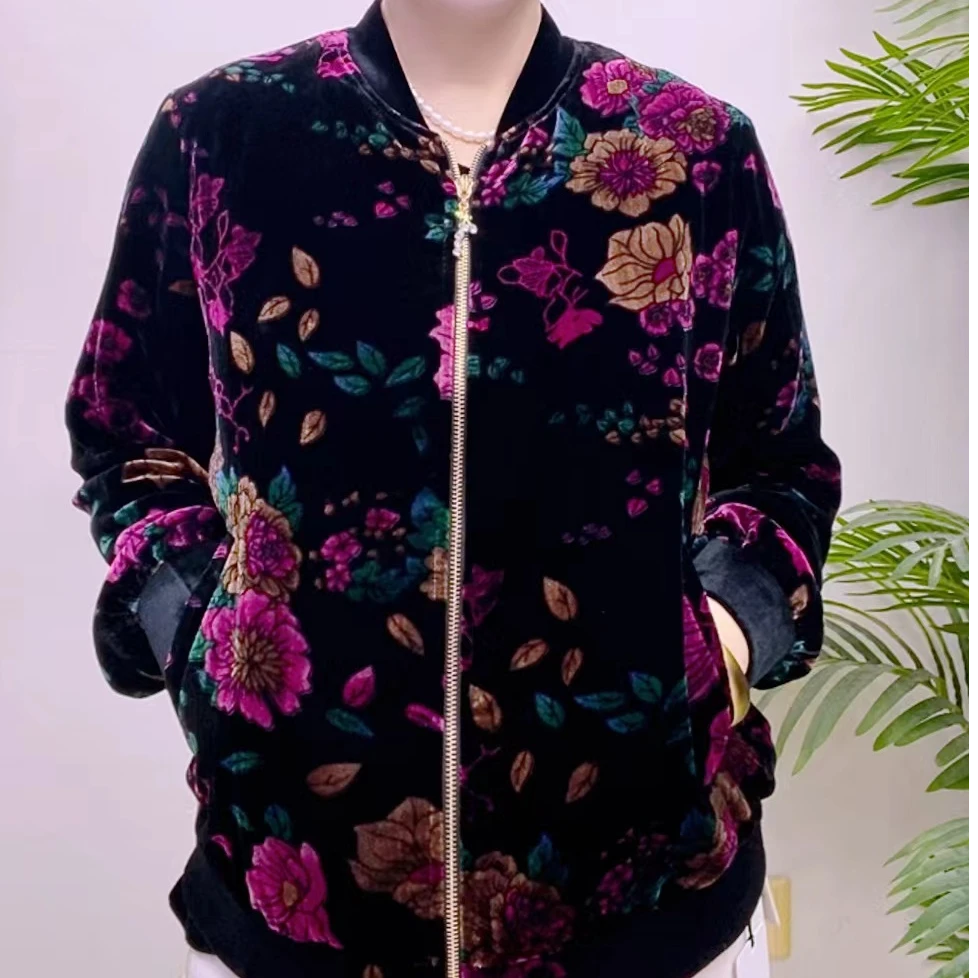 高端桑蚕丝短外套88A6157