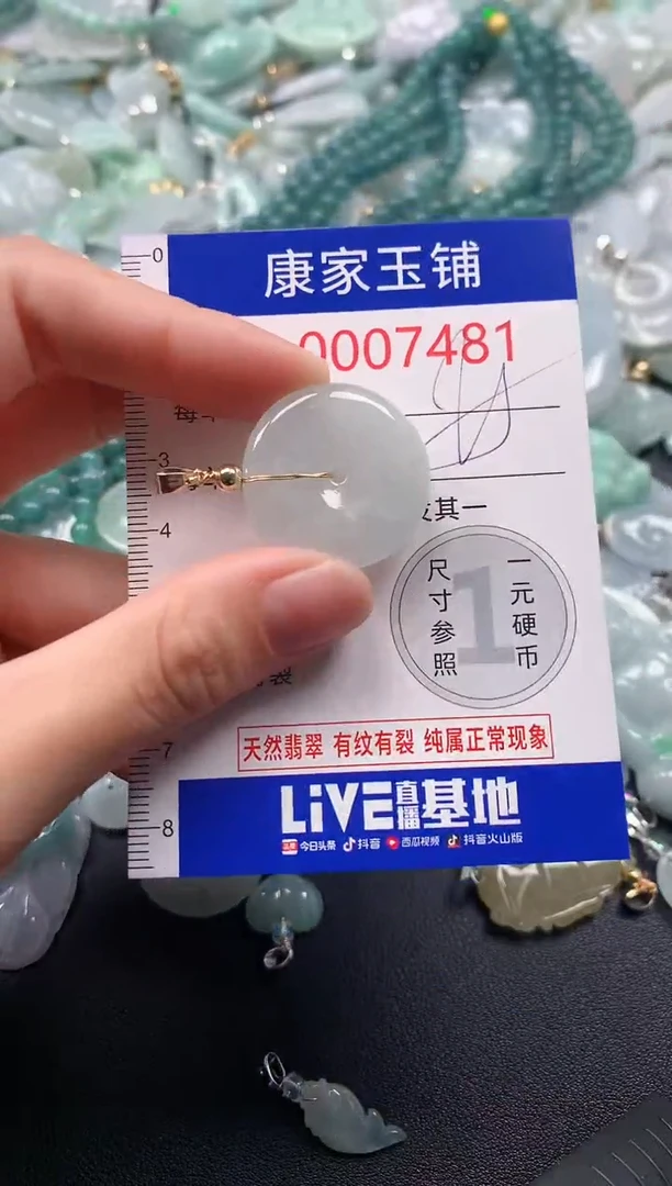 吊坠(不含链)未镶嵌翡翠7481