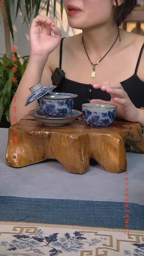 简装家用款2件套 老陶泥开片纹陶瓷茶具