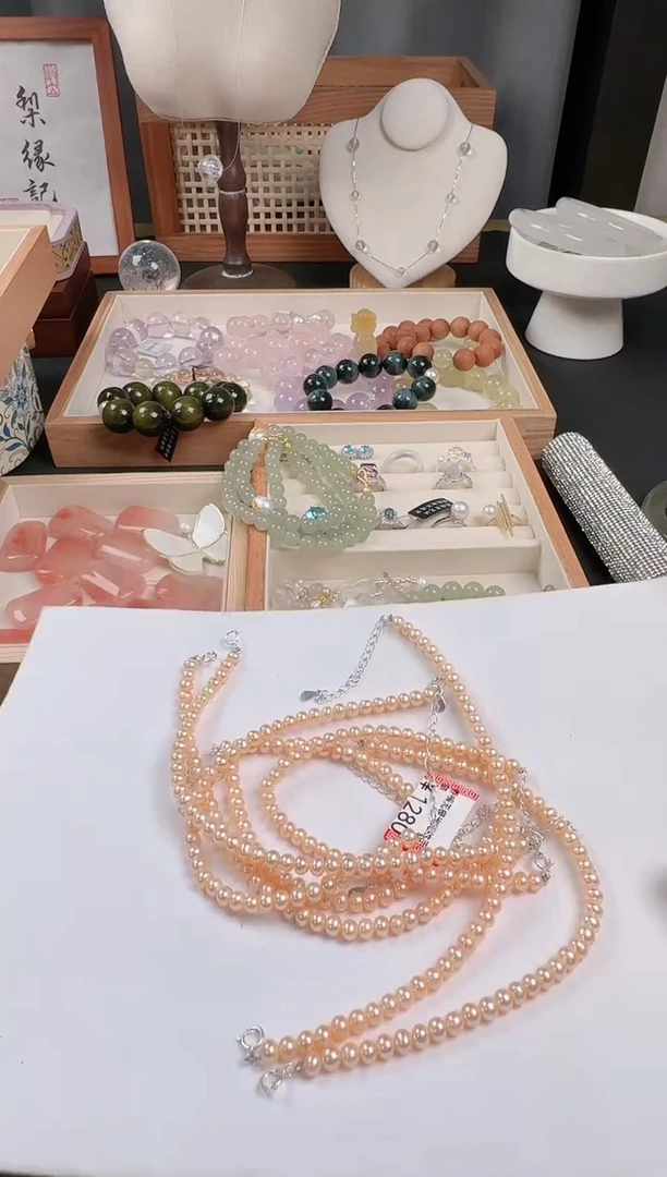 淡水珍珠手链未镶嵌73拍一发一