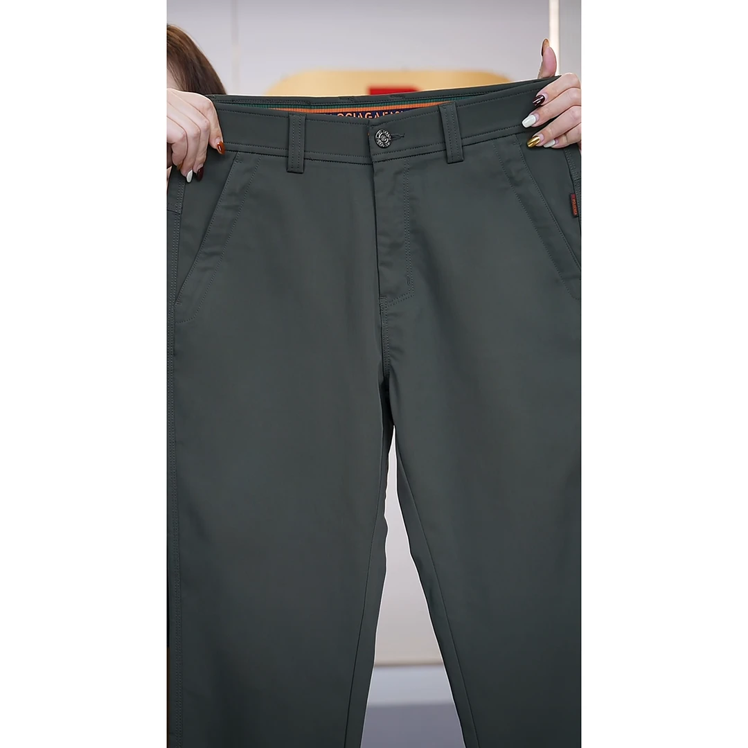 皮尔卡丹-2025秋季新款宽松休闲直筒裤高端轻奢百搭休闲男裤-9052
