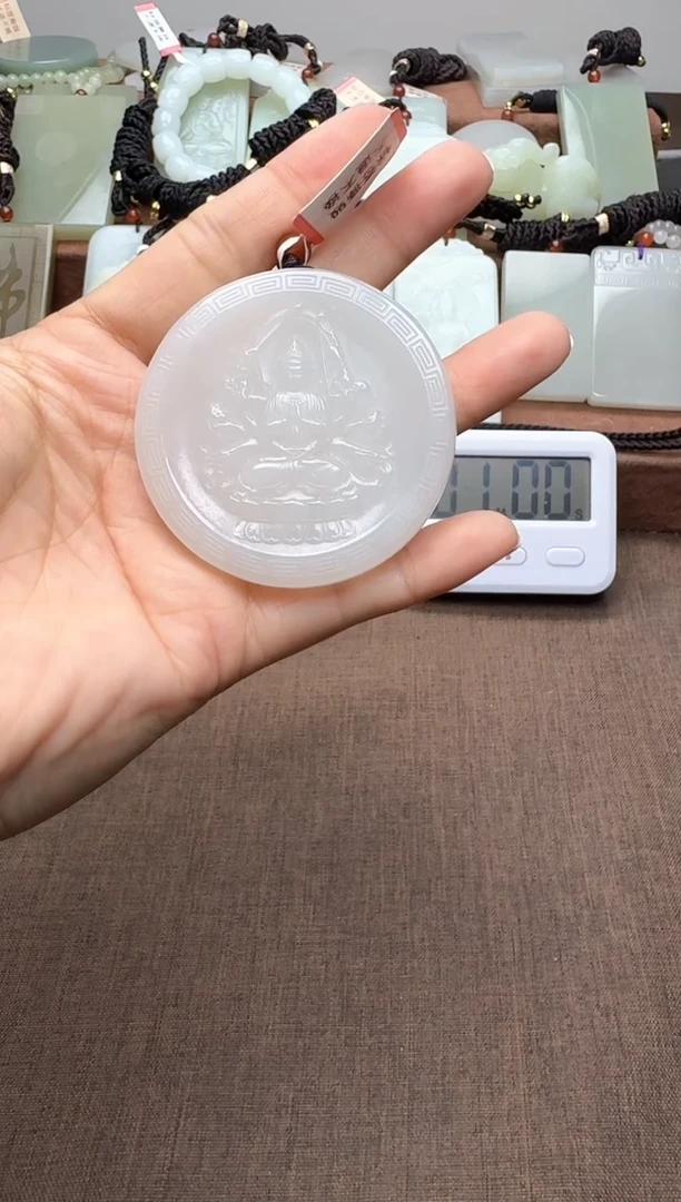 颈饰未镶嵌和田玉月* 月闲