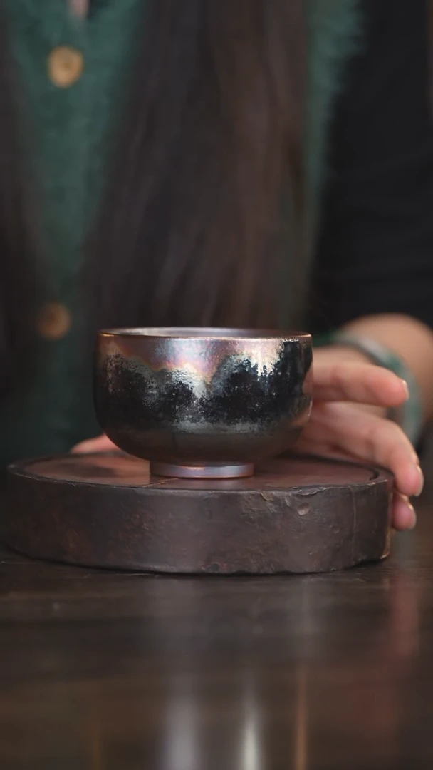 【闪购商品】杯56柴房陶瓷柴烧龙杯