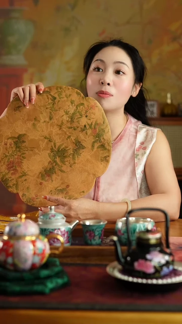茶席双面海棠黄色