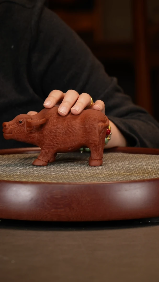 【闪购商品】紫砂茶壶拉毛大牛