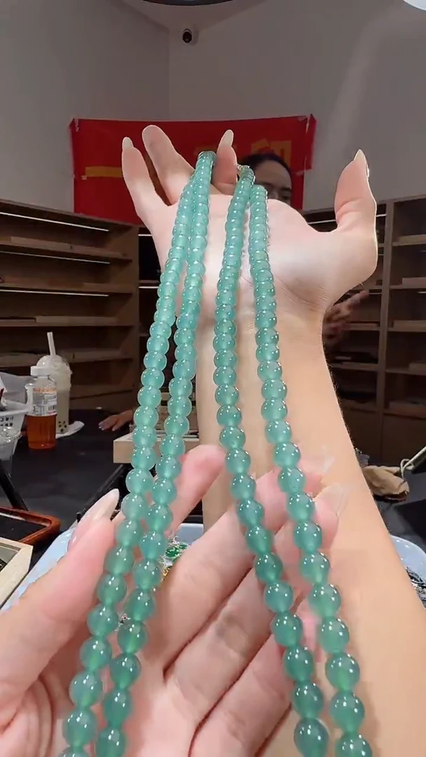 项链未镶嵌翡翠长串（多样性发其一）