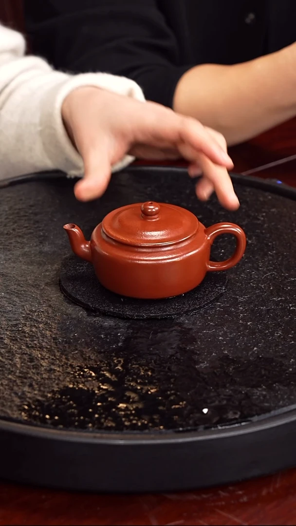 茶壶紫砂邵忠源 旭帽112  贵妃红朱泥150毫升南景黎八骏图