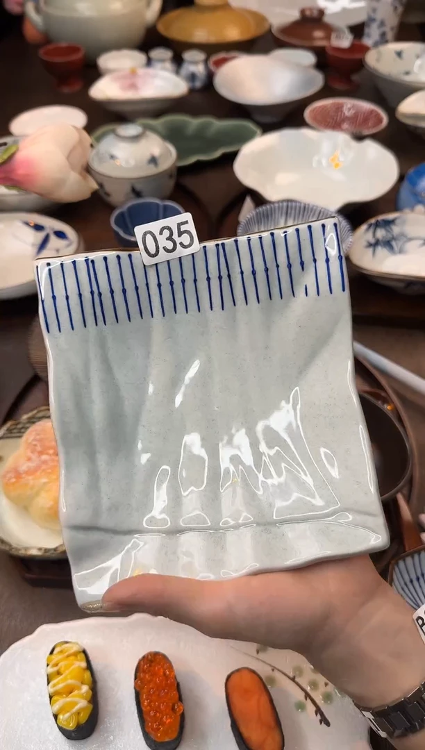 瓷（景蓝）手工纸捏盘