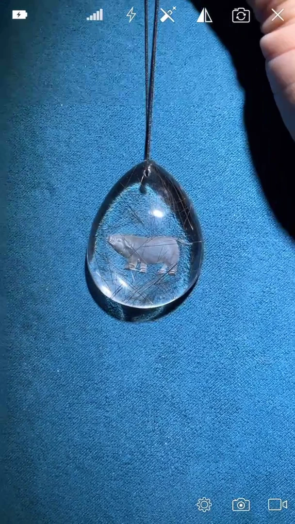 【闪购商品】水晶BH182未镶嵌哼哼来米吊坠