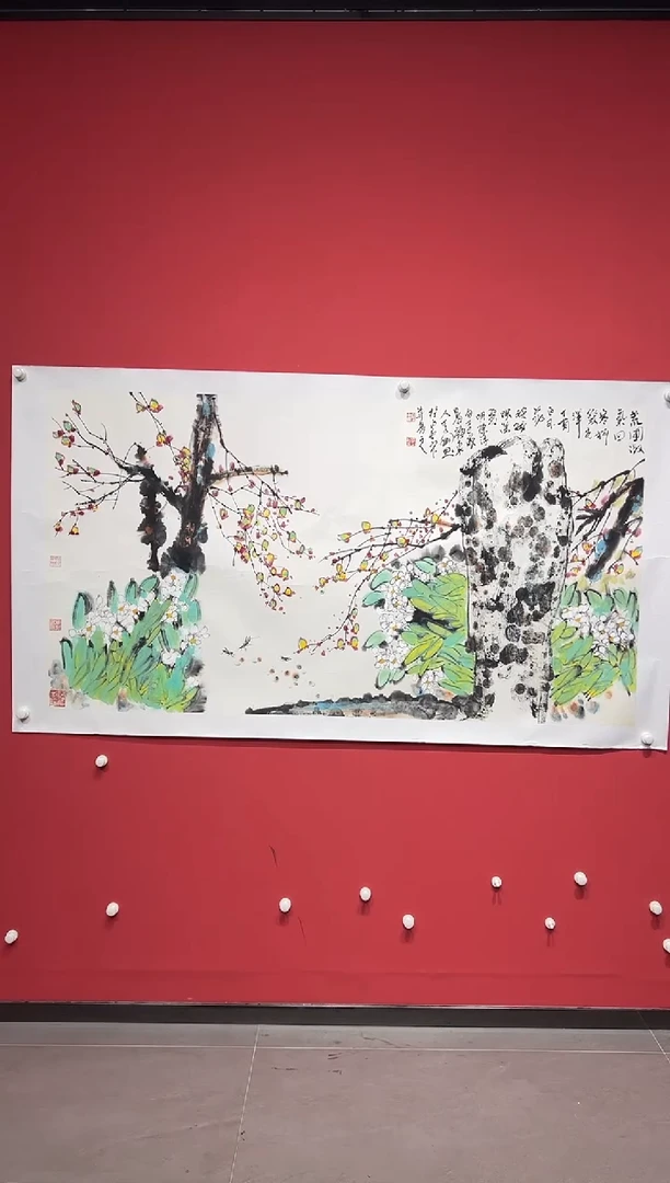 国画李纲-16平尺-国画作品-金