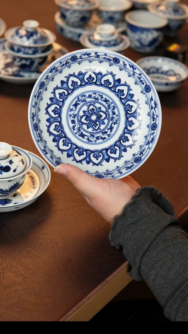 宝象纹理壶承壶承