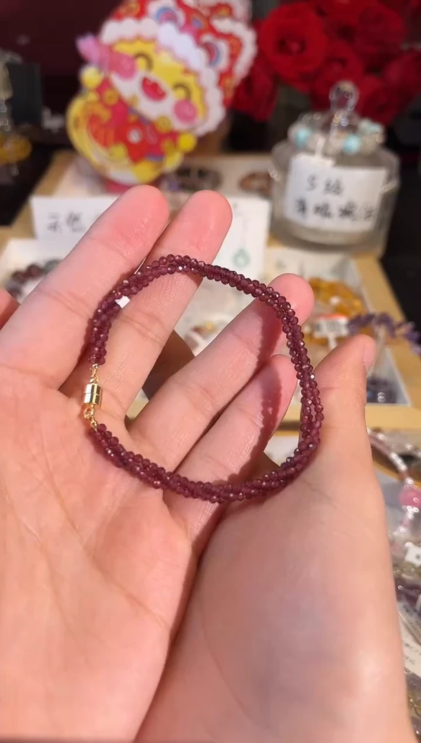 【闪购商品】石榴石手链未镶嵌Q481手串