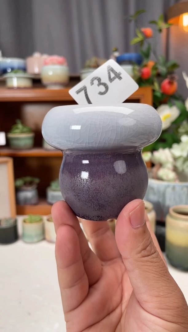 瓷片734知木小芳花盆