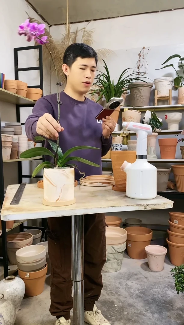 【闪购商品】红陶11*11玛奇朵直筒 1盆1托