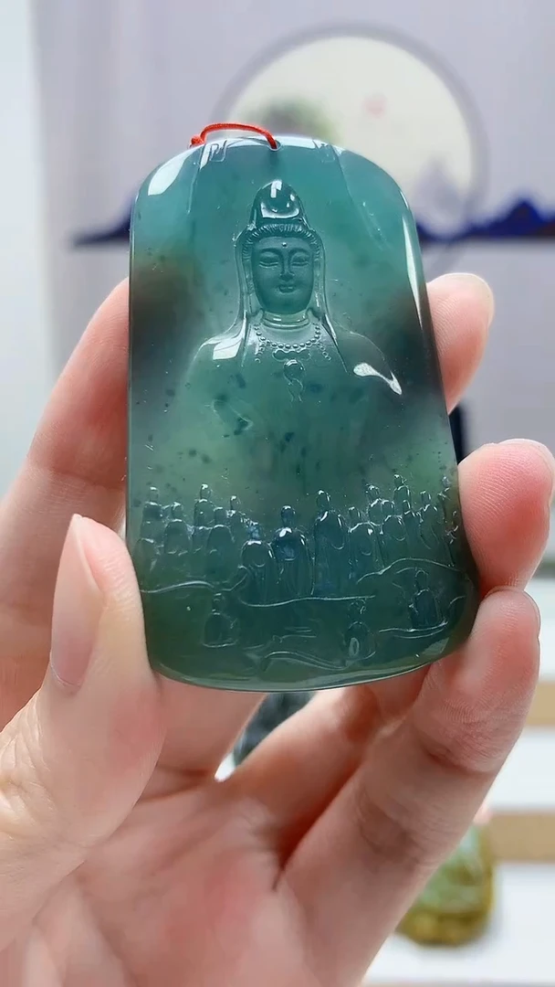 未镶嵌定制翡翠4852zm-毛货挂件75
