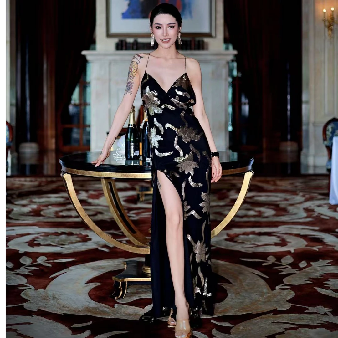 CG_春日裙子依蕾·连衣裙_SilkYileiDress法式吊带连衣裙