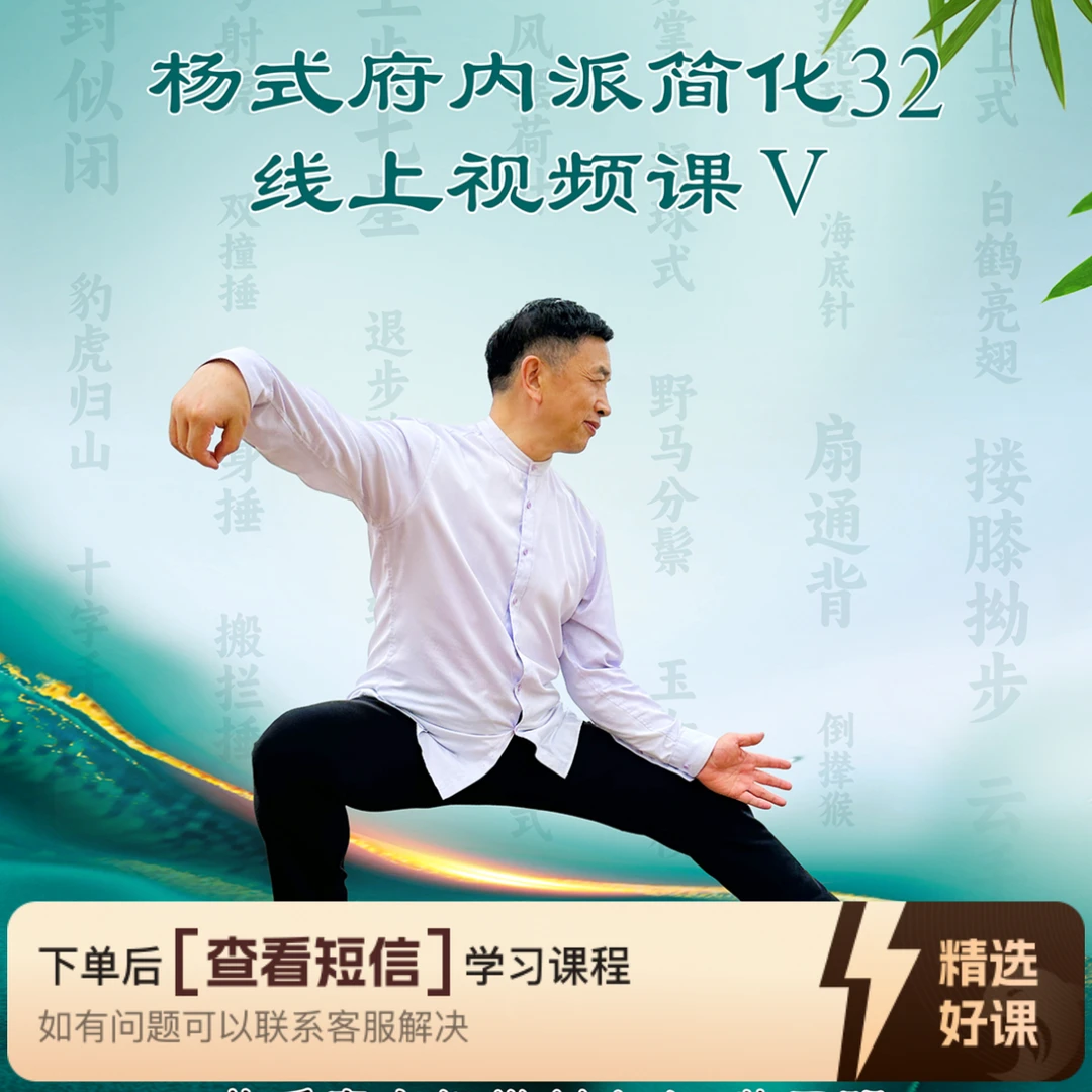 黄开明杨式府内派简化32线上视频课（留意短信解锁课程）