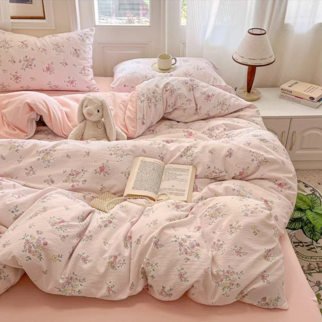 【只发新疆】加厚100棉纯棉喷气印花四件套