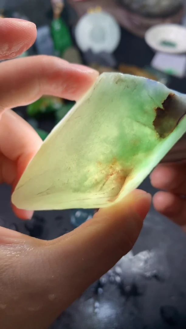 翡翠未镶嵌颈饰018天然翡翠