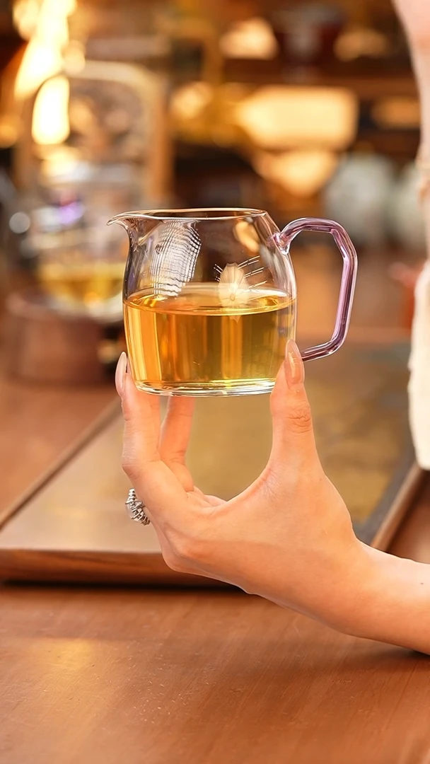 暗香疏影秦权匀杯浅紫+暗香疏影咖皮绒杯垫