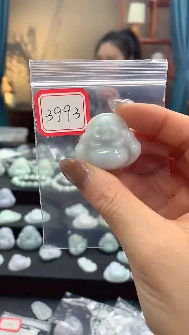 颈饰未镶嵌翡翠佛公3993