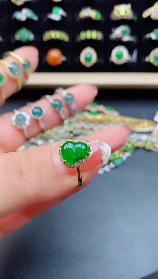 【闪购商品】翡翠戒指银S925镶嵌50805805