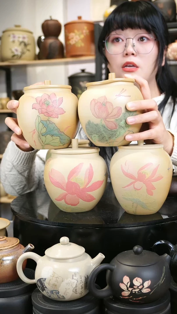 【闪购商品】壶一只355a- 荷花不指定画面