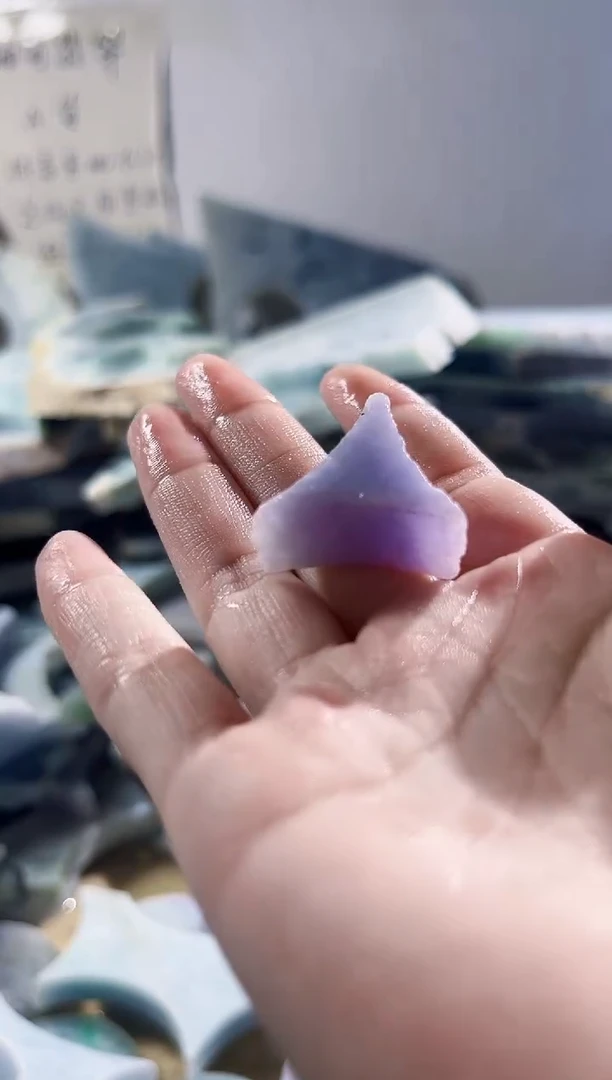 翡翠散珠缅甸翡翠A货柠5341