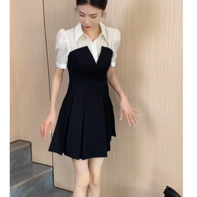 2025春夏新款百搭修身显瘦通勤高级感连衣裙LIULI202101