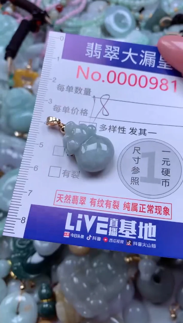 吊坠(不含链)未镶嵌翡翠981