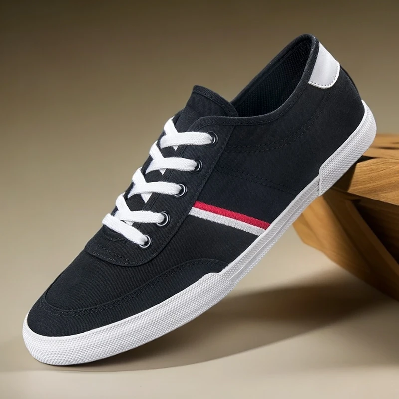 新款时尚男士帆布鞋潮流百搭潮鞋男鞋透气休闲鞋低帮小白鞋板鞋