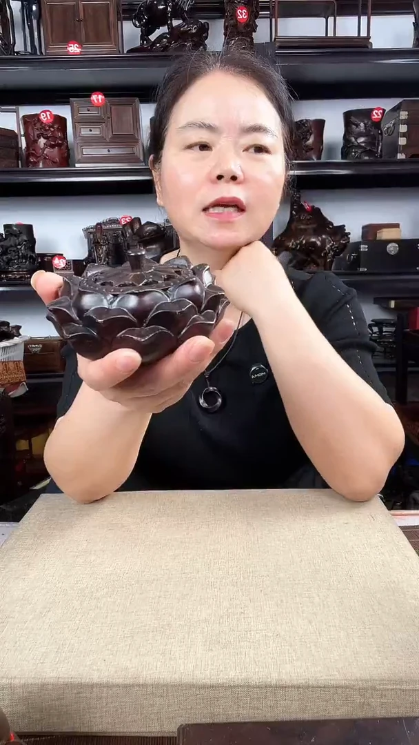 木莲香炉老李红木工艺品