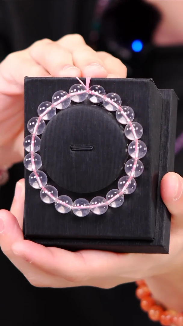 【闪购商品】水晶单圈未镶嵌Q031星光粉晶单圈10mm