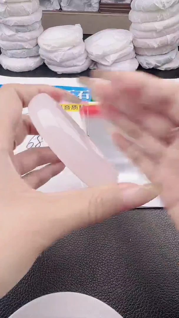 未镶嵌手镯石英质玉白月光正圈圈口55