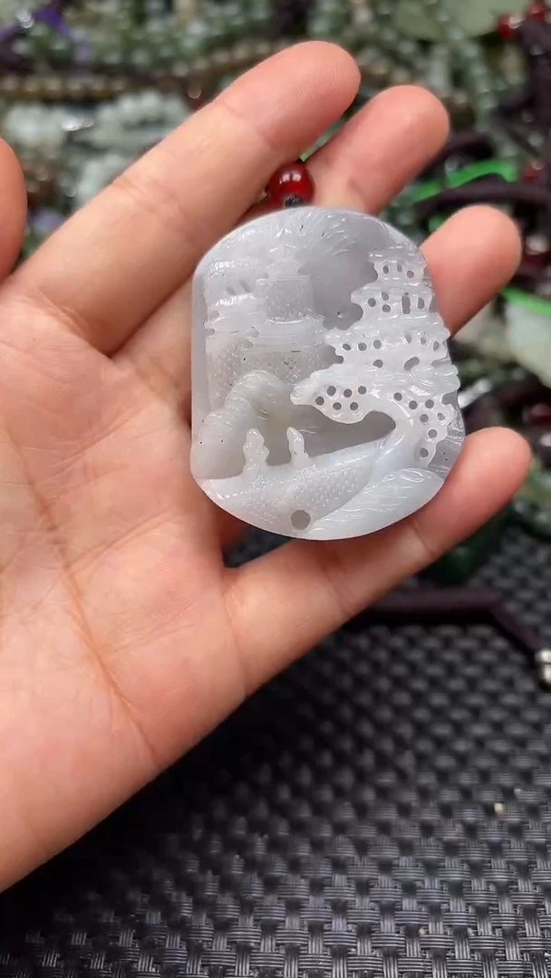 和田玉未镶嵌颈饰1