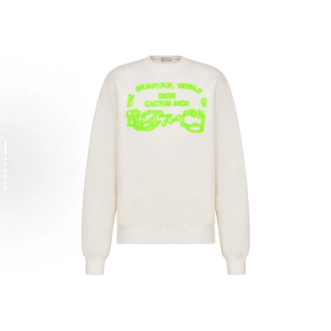 未使用 DIOR/迪奥 Travis Scott 字母印花卫衣