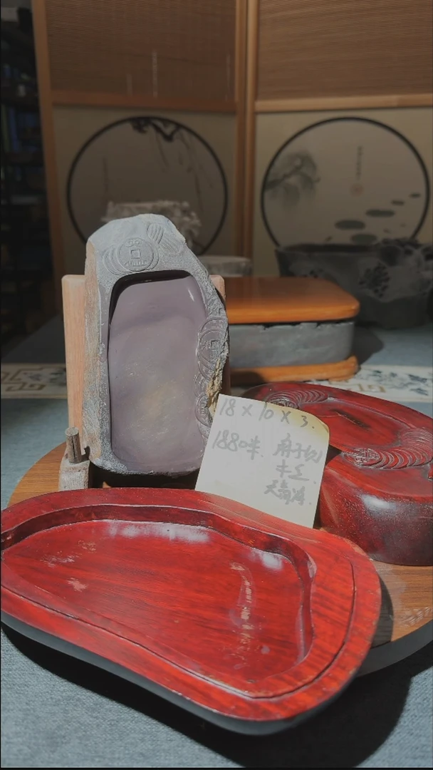 【闪购商品】7寸天青冻麻子坑带木盒回流