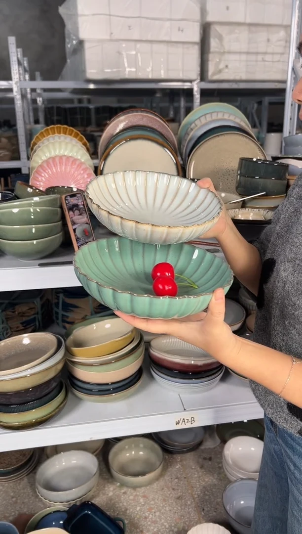 陶瓷外贸尾货瑕疵满20包邮X2深盘