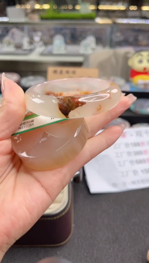 未镶嵌手镯石英质玉55圈口（赠品镯心）6648636