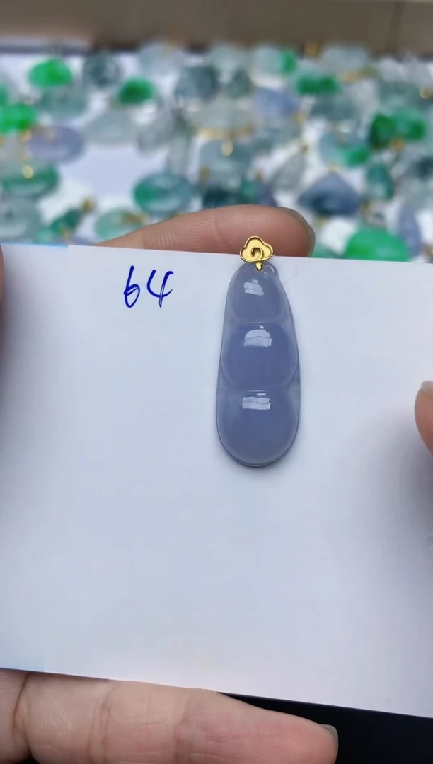 【闪购商品】翡翠颈饰18K金镶嵌天然翡翠A货