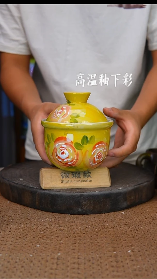 釉下彩222手工高温陶瓷